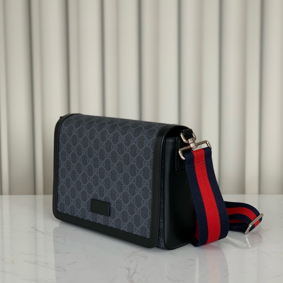 Gucci 771167 GG Black Mini Bag Supreme Canvas