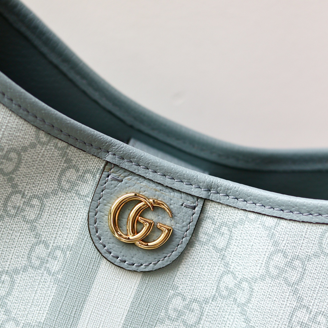 Gucci 781402 Ophidia Small Shoulder Bag Blue GG Supreme Canvas