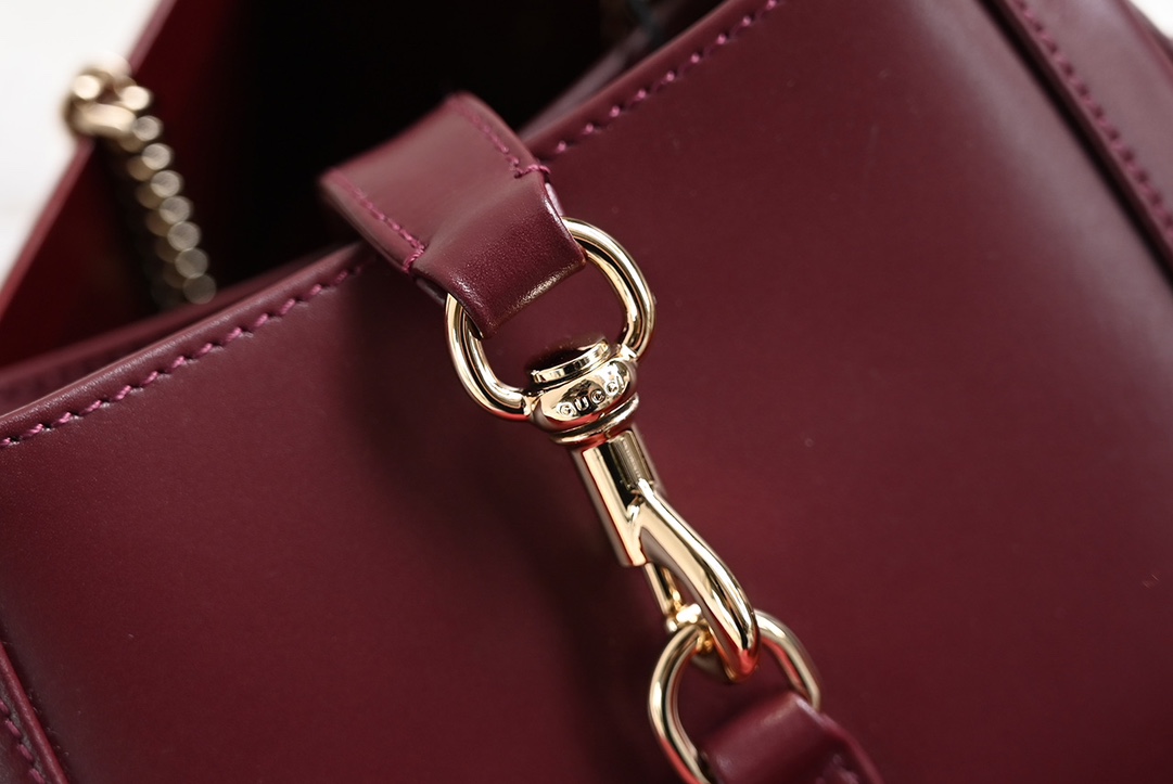 Gucci 782889 JACKIE 1961 Notte Mini Bag Rosso Ancora Patent Leather