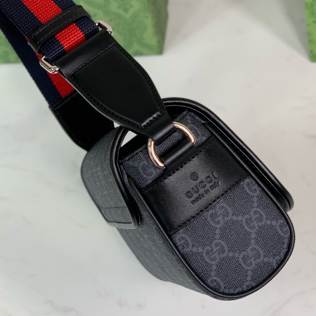 Gucci 791741 GG Black Mini Bag Supreme Canvas