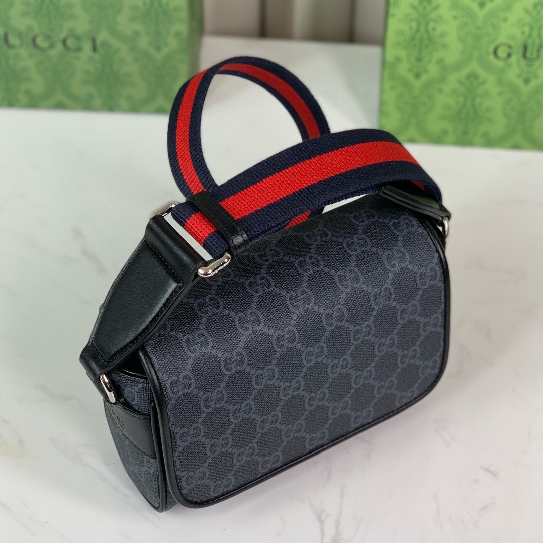 Gucci 791741 GG Black Mini Bag Supreme Canvas