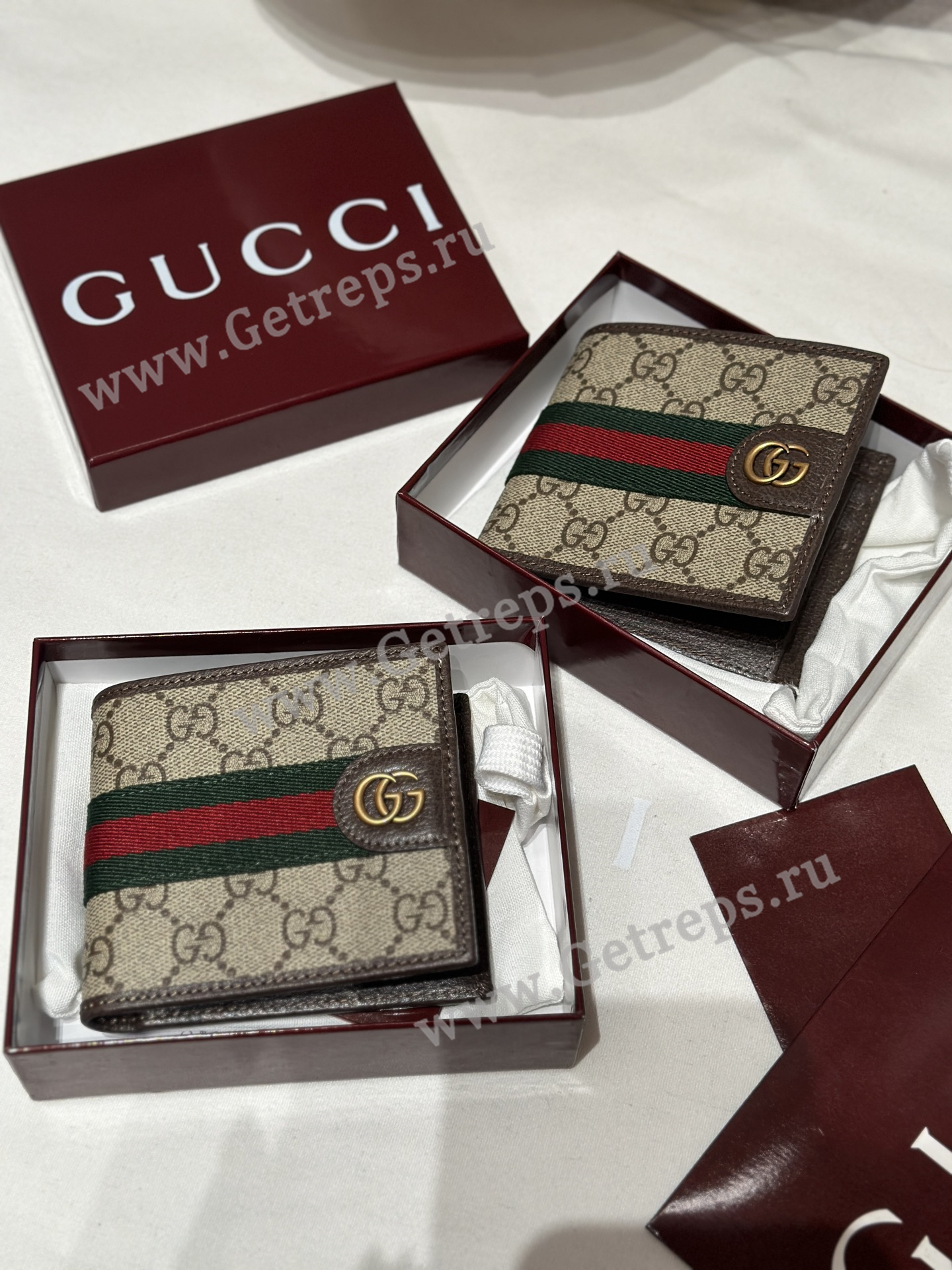 Gucci 834792 Ophidia Coin Wallet Dark Brown