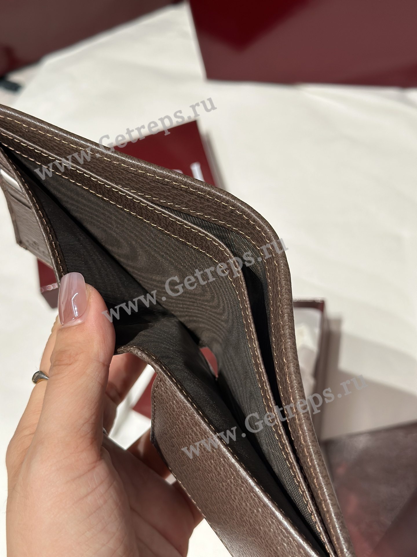 Gucci 834792 Ophidia Coin Wallet Dark Brown