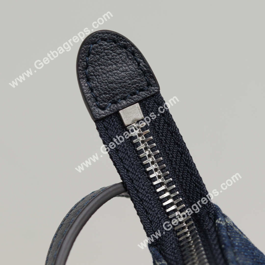 Gucci 874743 Lady Lunetta Small Shoulder Bag Dark Blue GG Denim