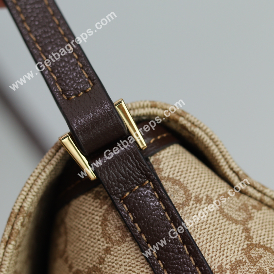Gucci 874744 Madison Medium Shoulder Bag Sand and Brown GG Canvas