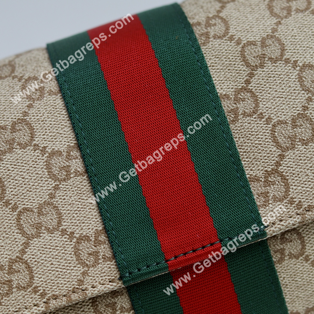 Gucci 874744 Madison Medium Shoulder Bag Sand and Brown GG Canvas