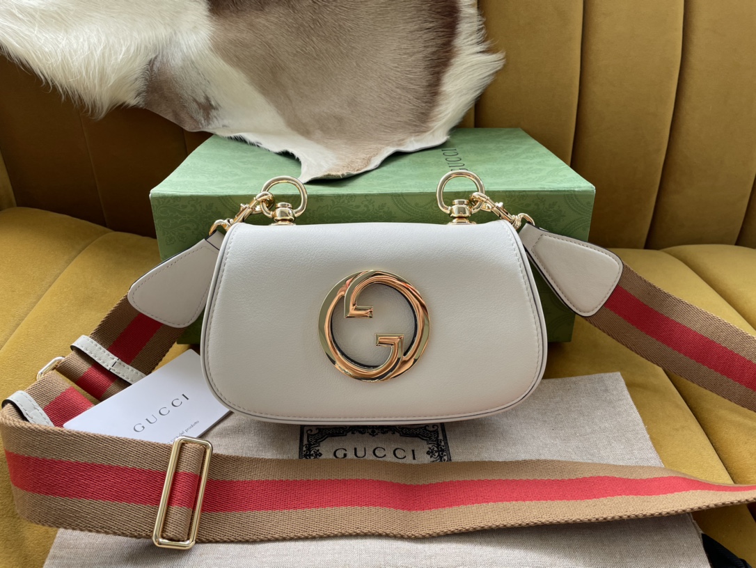 Gucci Blondie Mini Bag 698643 White Leather