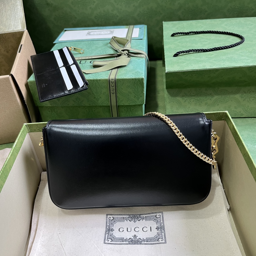 Gucci Horsebit 1995 Mini Bag Black Leather