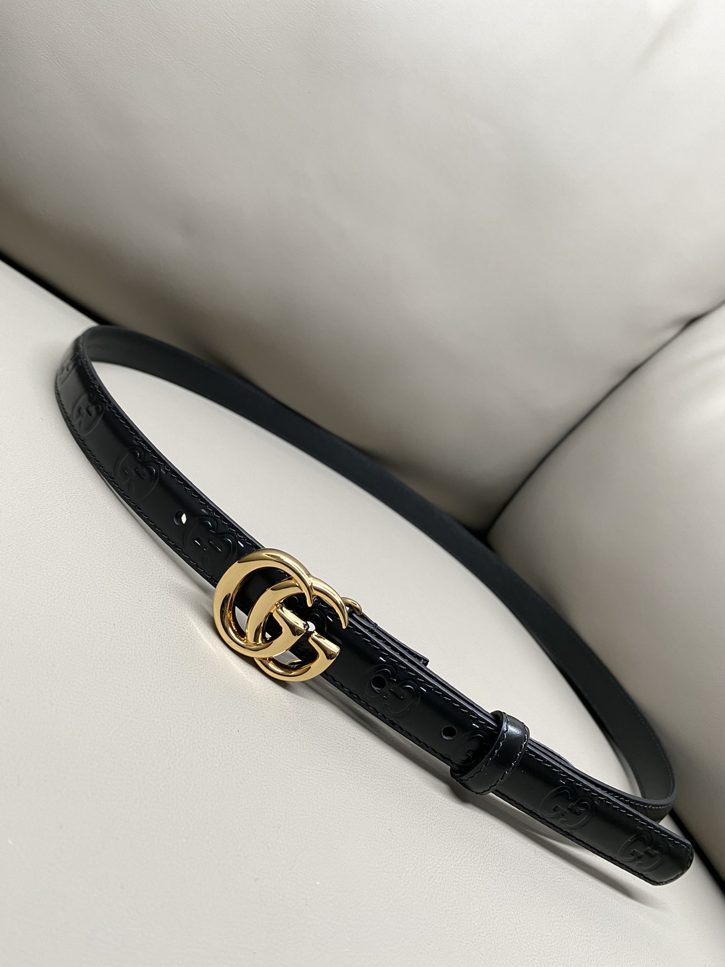 Gucci Men Leather Belt Width 3cm- 218