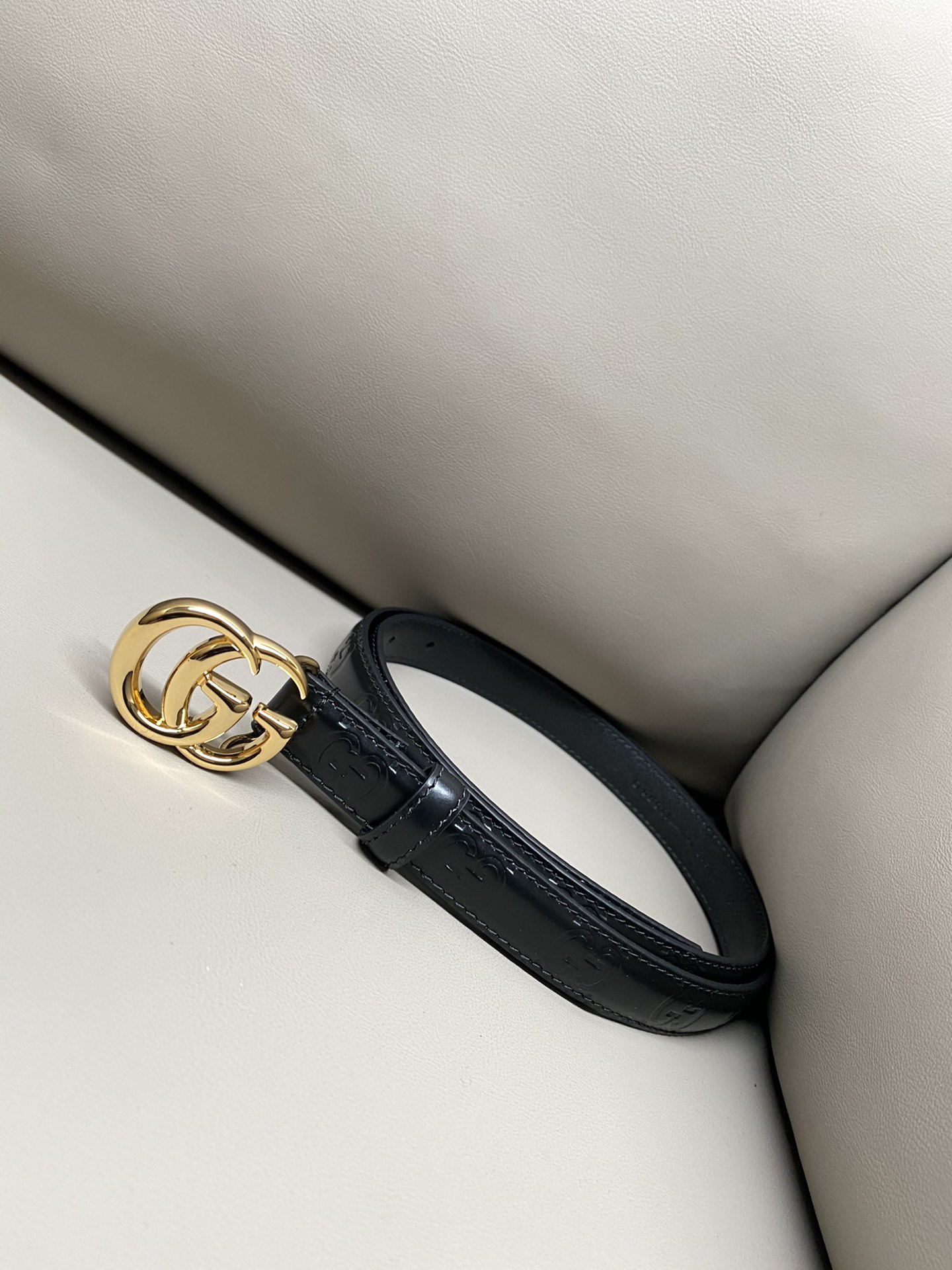 Gucci Men Leather Belt Width 3cm- 218