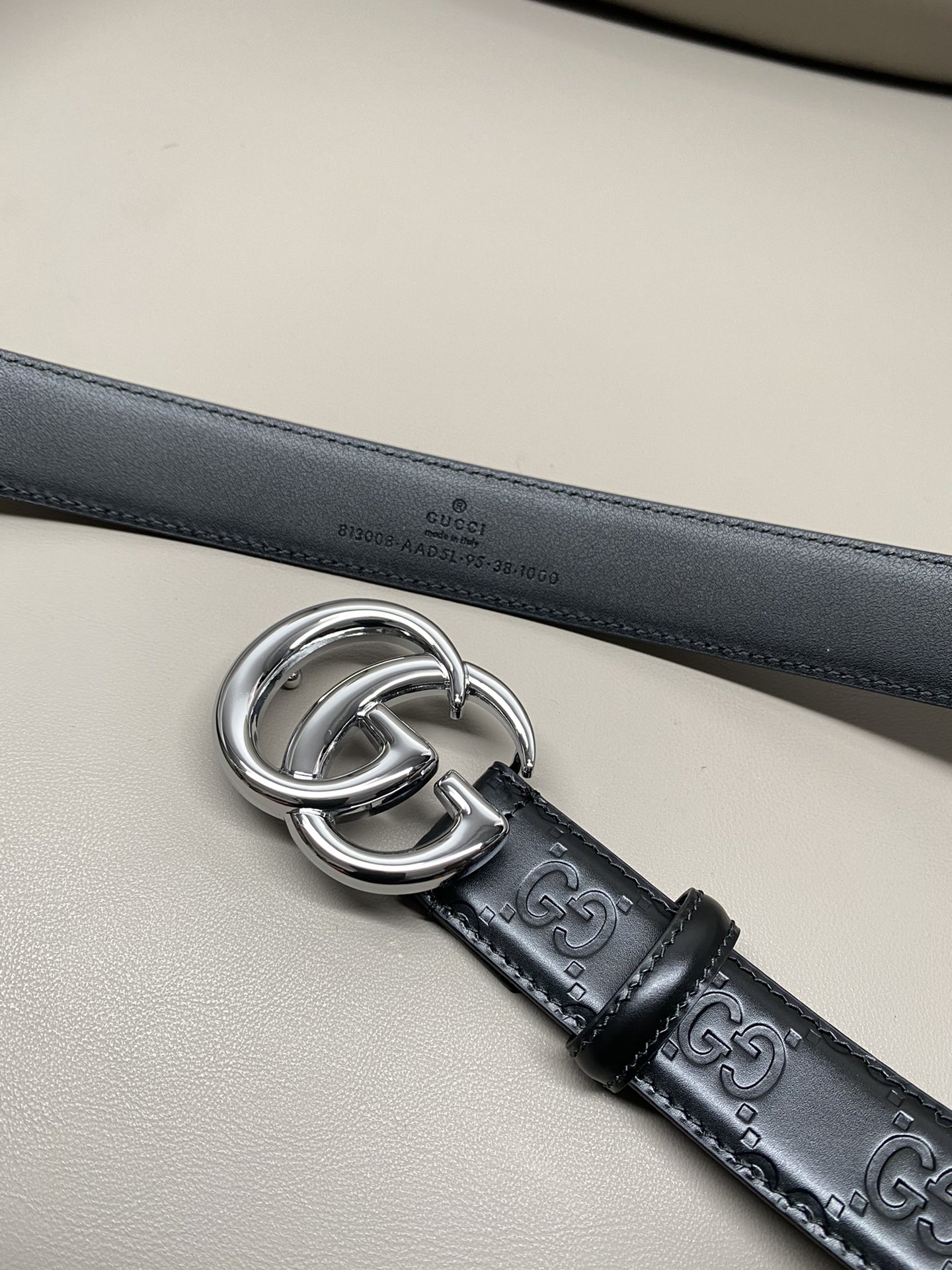 Gucci Men Leather Belt Width 3cm- 219