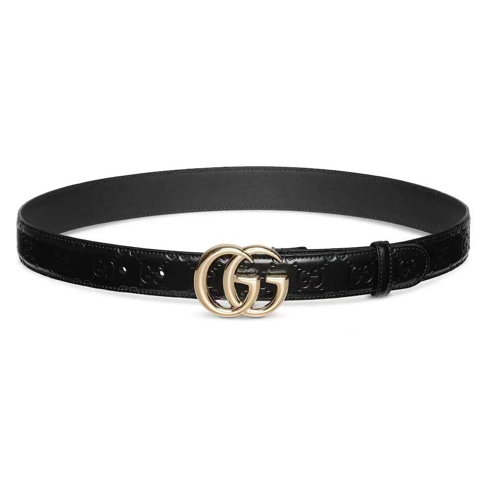 Gucci Men Leather Belt Width 3cm- 220