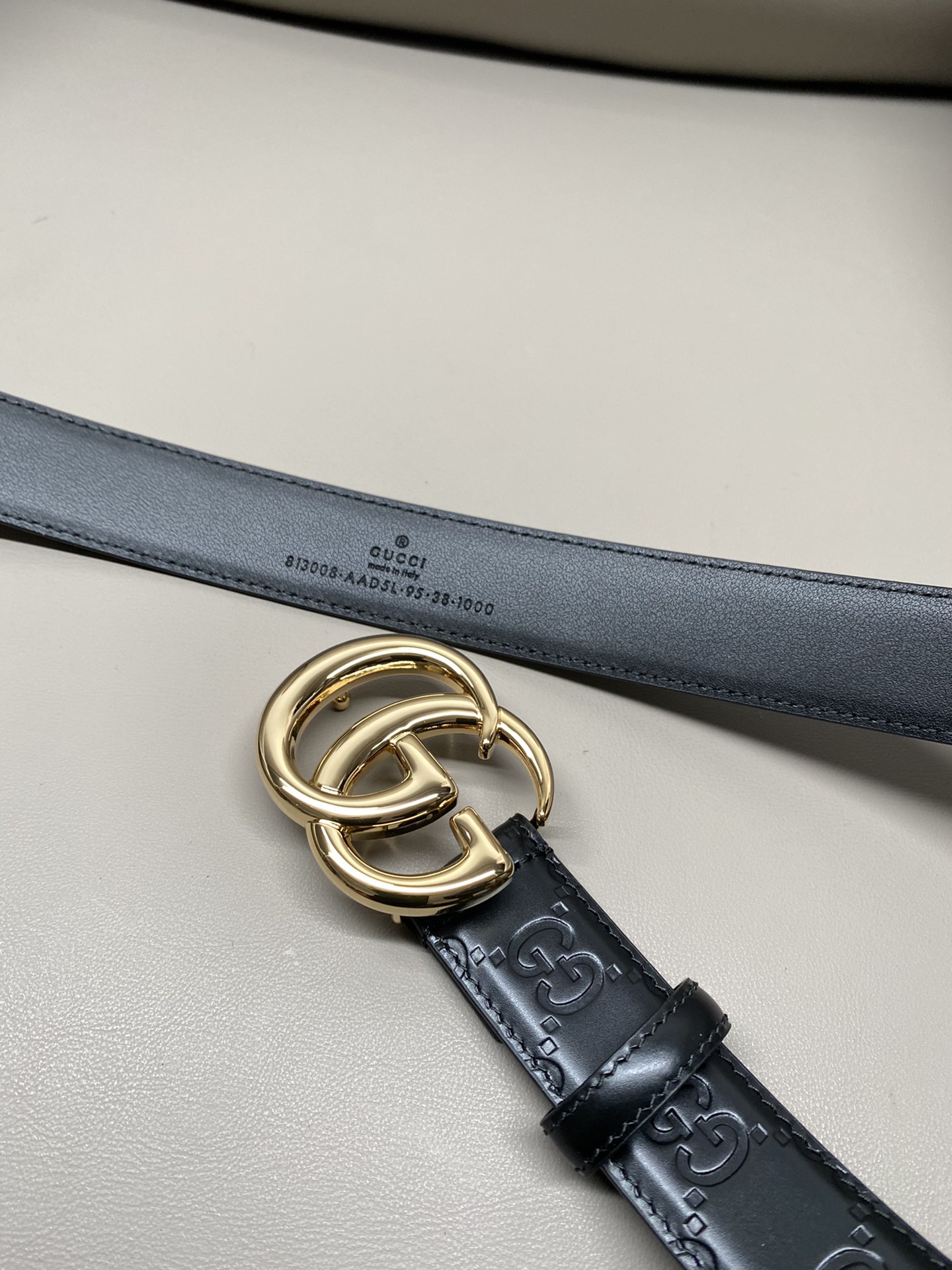 Gucci Men Leather Belt Width 3cm- 220