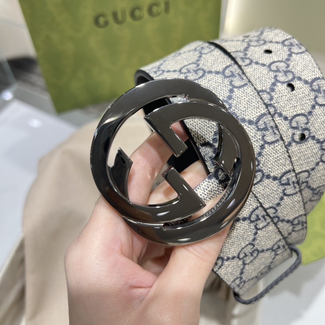 Gucci Men Leather Belt Width 40mm 208