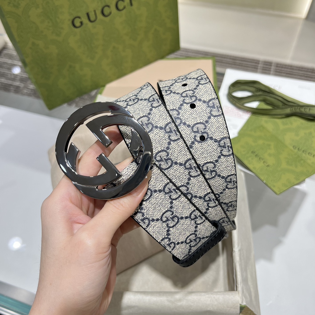 Gucci Men Leather Belt Width 40mm 208