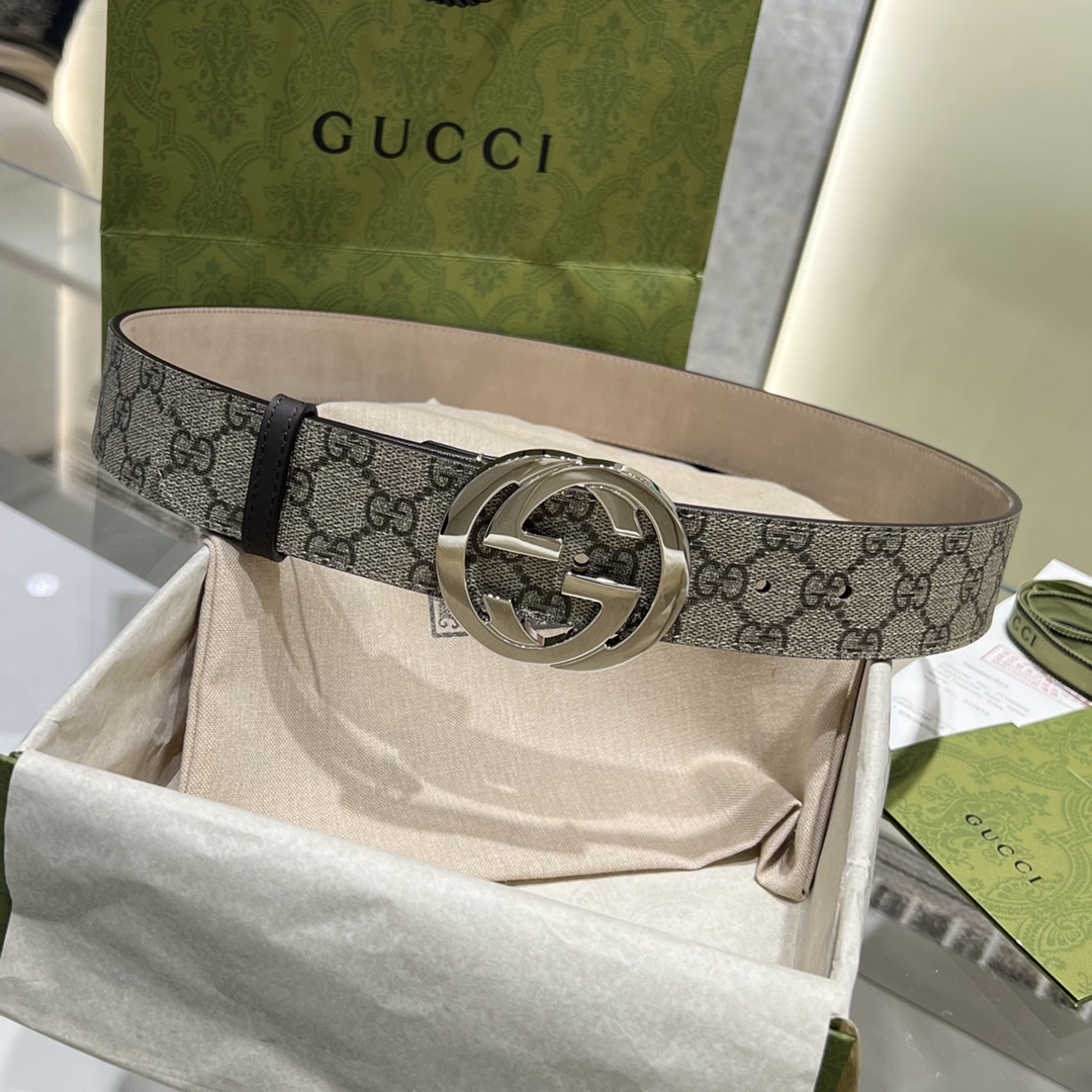 Gucci Men Leather Belt Width 40mm 209