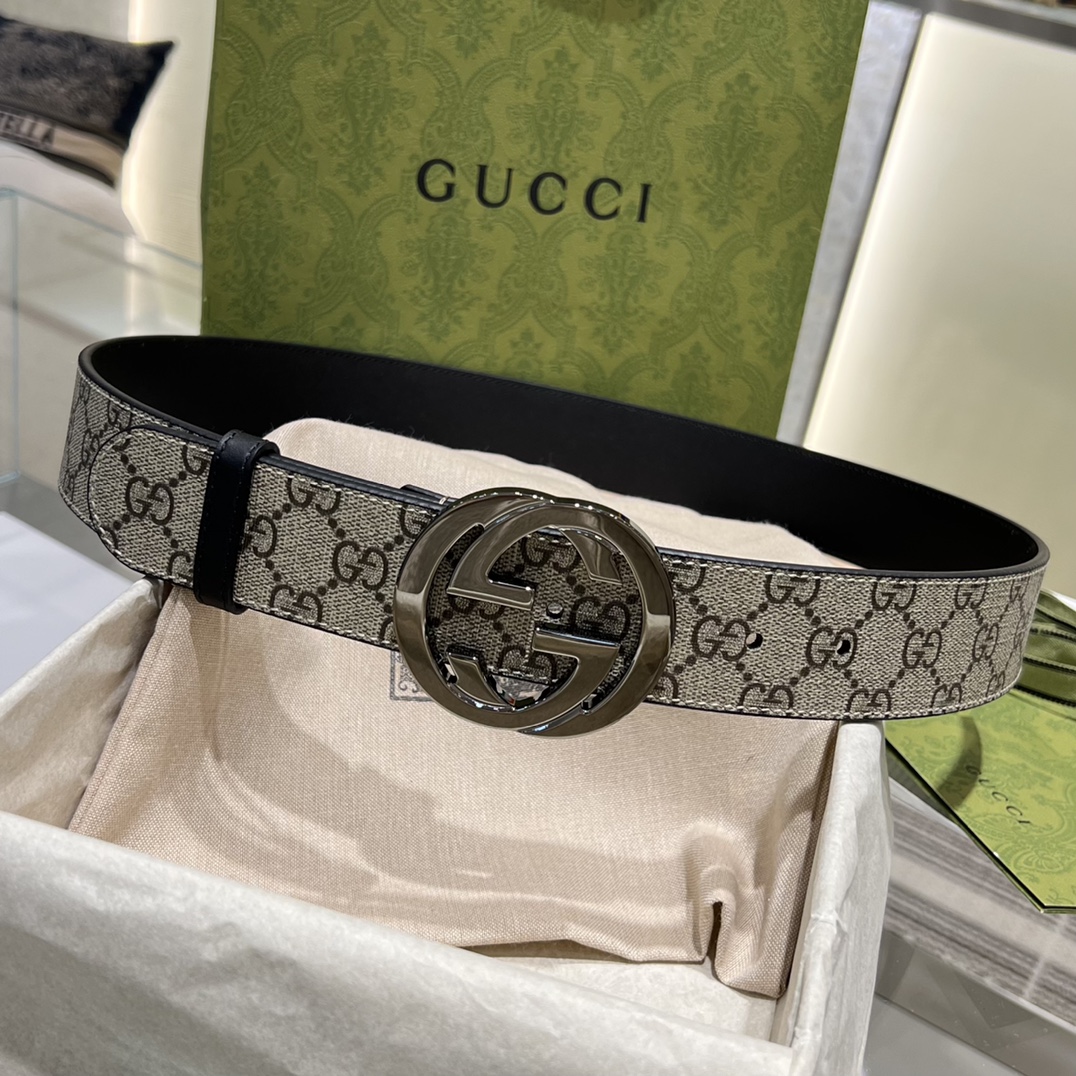 Gucci Men Leather Belt Width 40mm 210