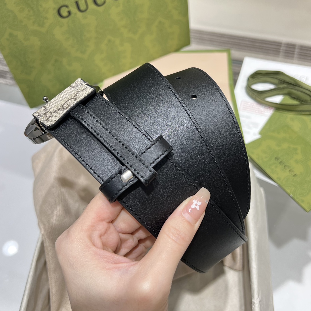 Gucci Men Leather Belt Width 40mm 210