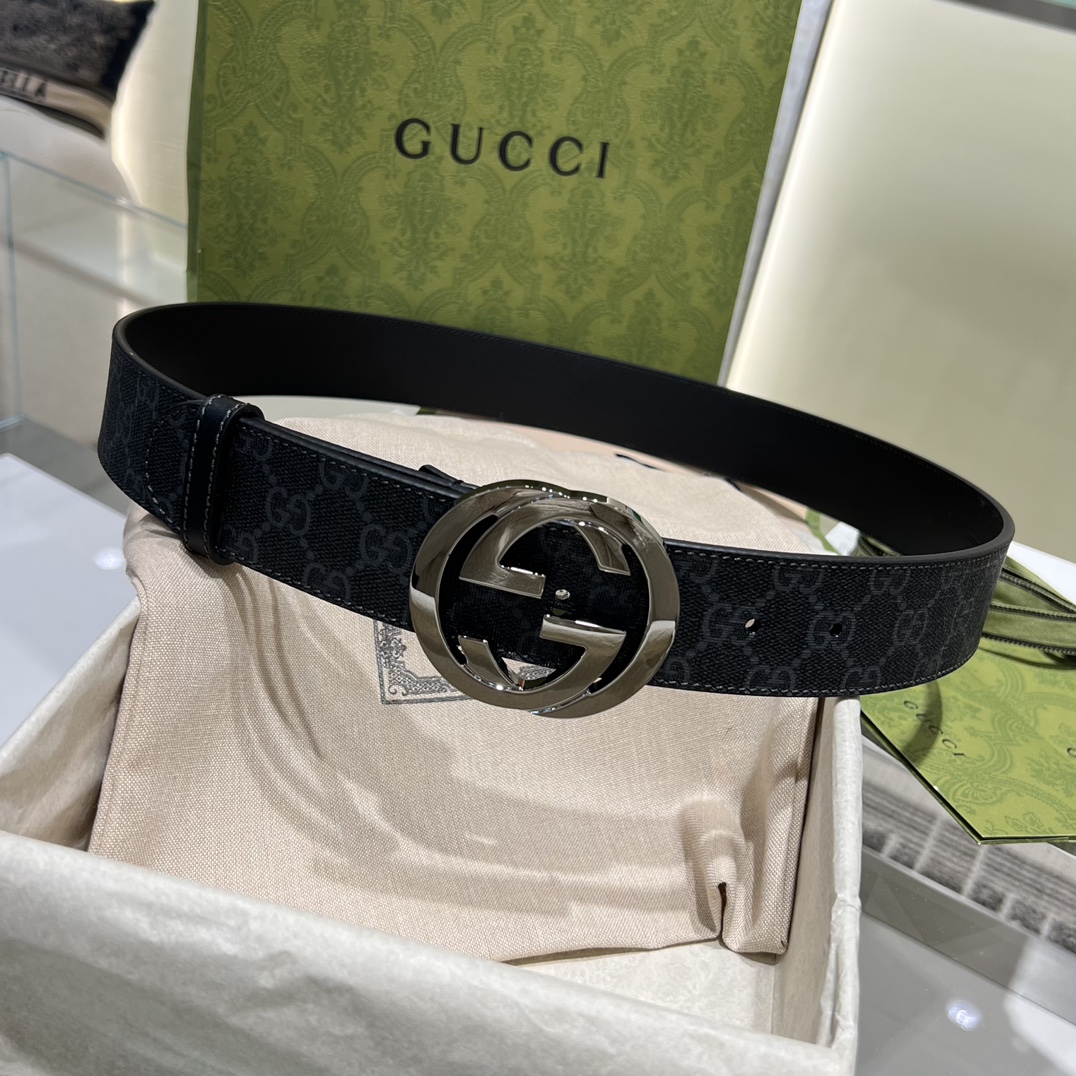 Gucci Men Leather Belt Width 40mm 212