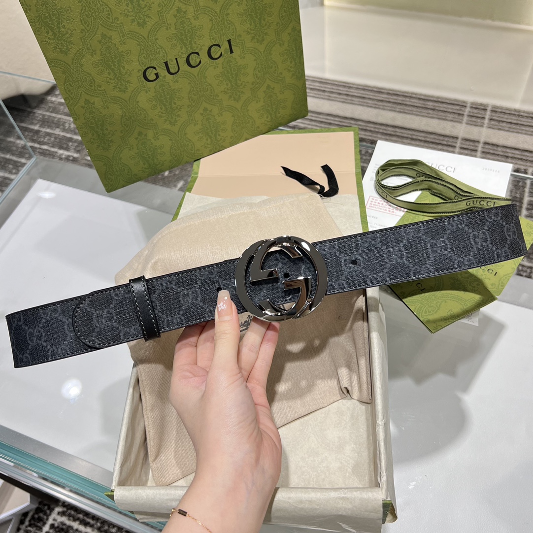 Gucci Men Leather Belt Width 40mm 212