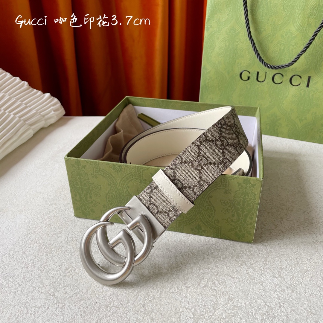 Gucci Mens Leather Belts Width 3.7cm 182