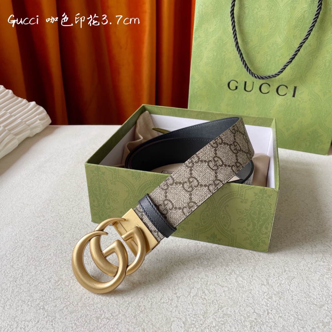 Gucci Mens Leather Belts Width 3.7cm 182