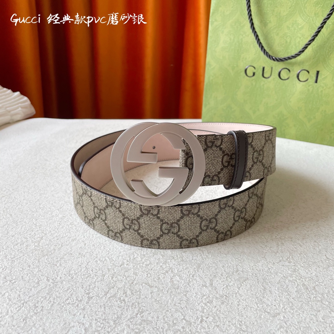 Gucci Mens Leather Belts Width 4cm 181