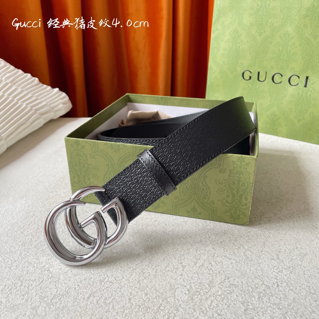 Gucci Mens Leather Belts Width 4cm 183