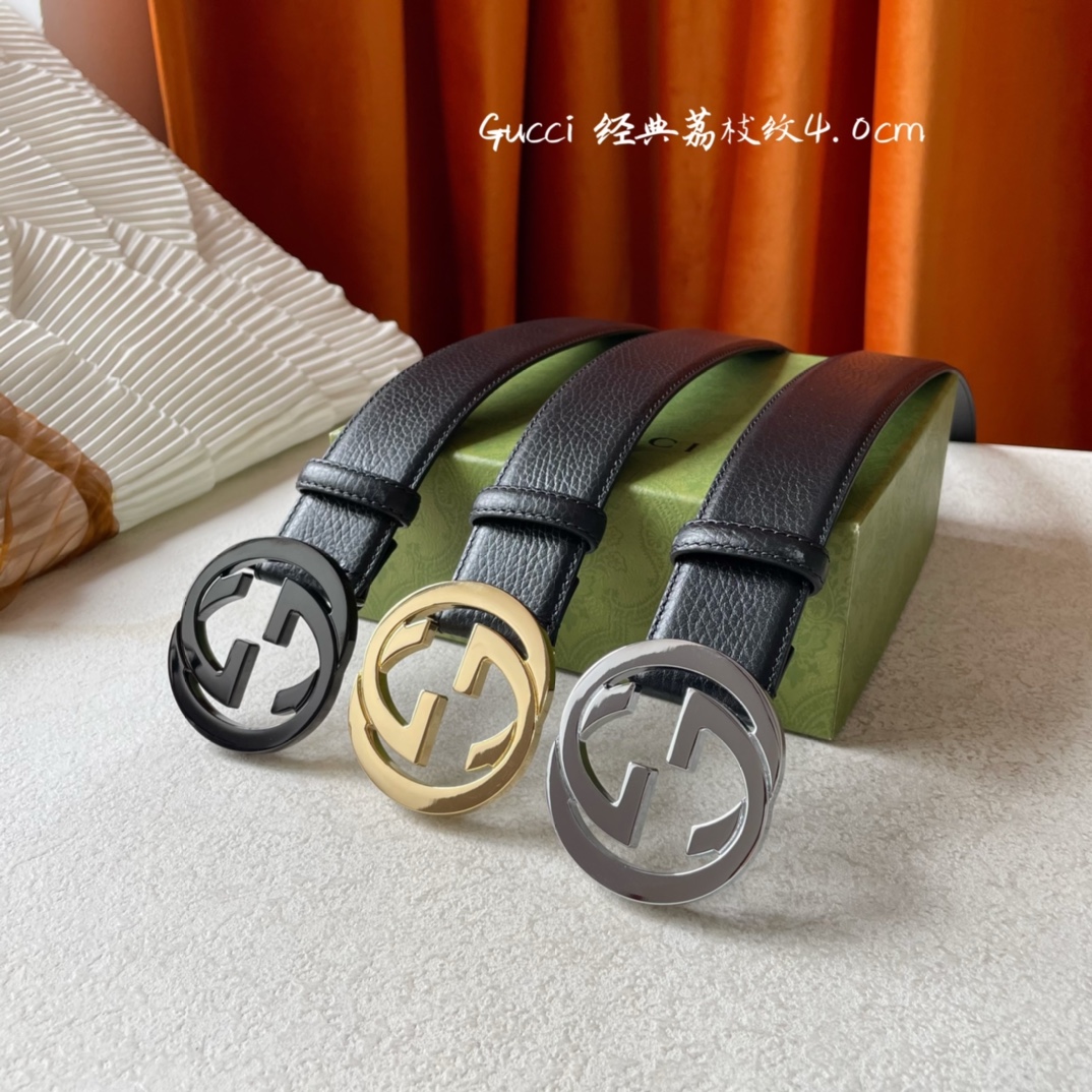 Gucci Mens Leather Belts Width 4cm 185