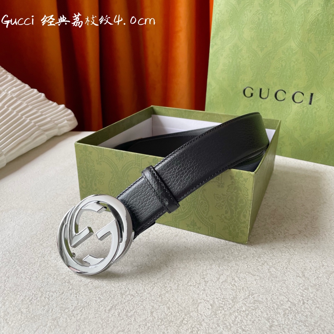 Gucci Mens Leather Belts Width 4cm 185