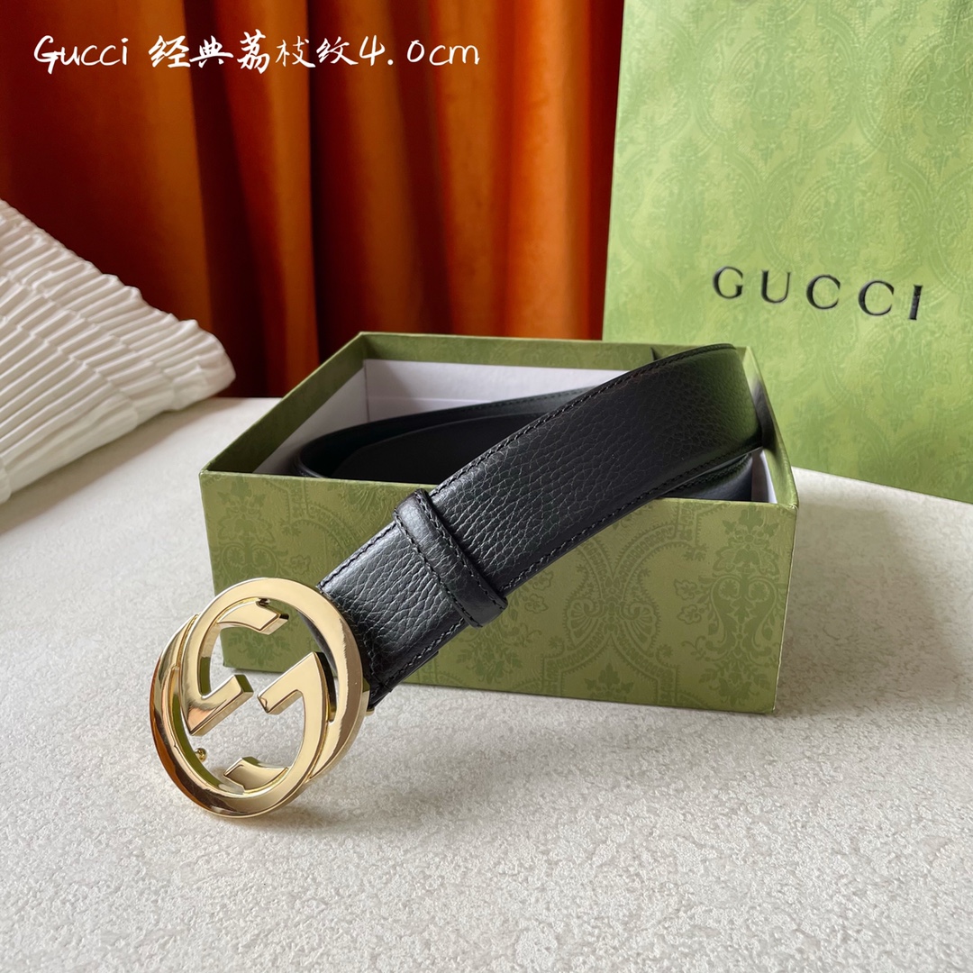 Gucci Mens Leather Belts Width 4cm 185