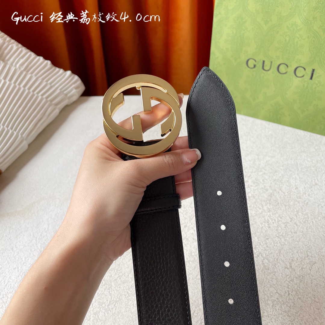 Gucci Mens Leather Belts Width 4cm 185