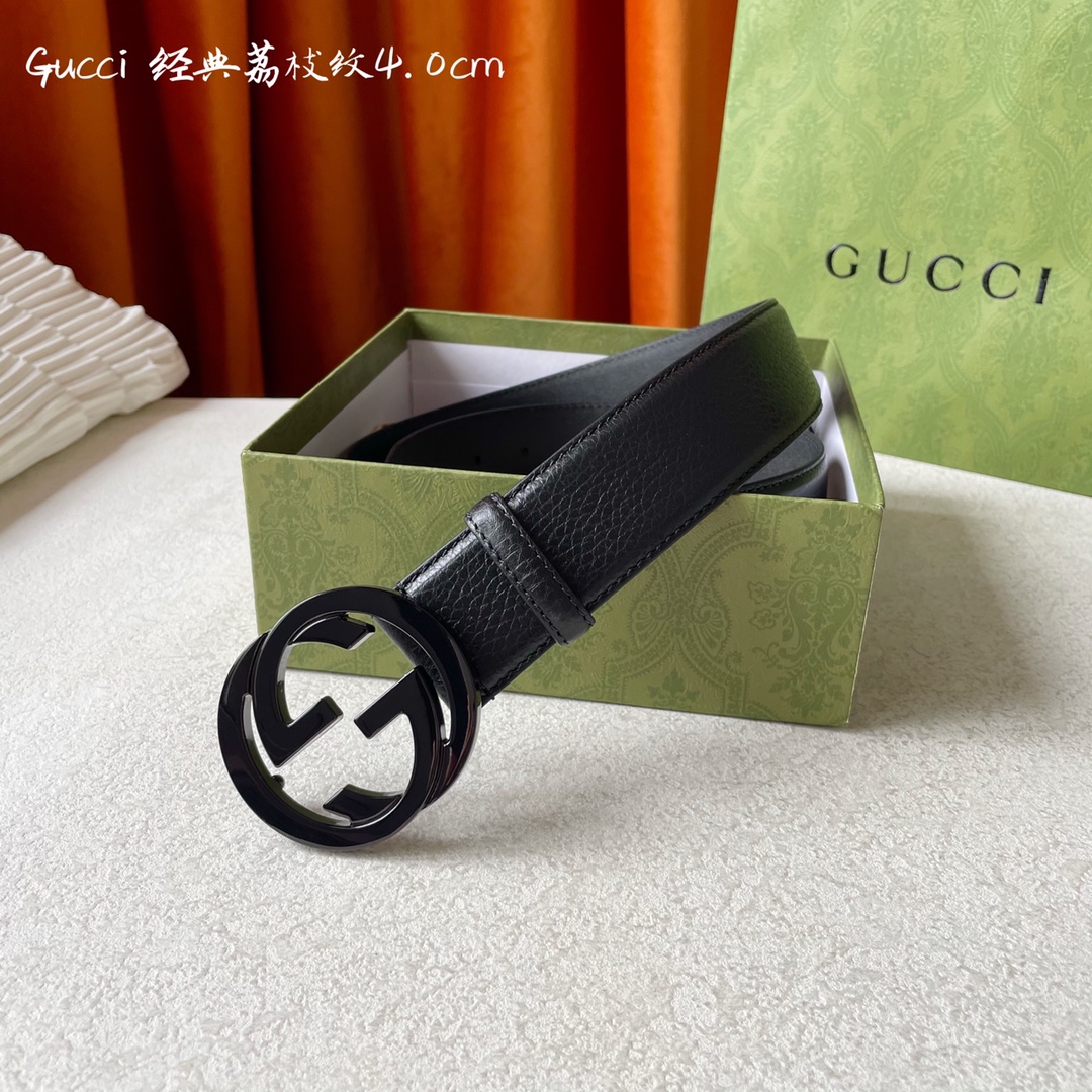 Gucci Mens Leather Belts Width 4cm 185