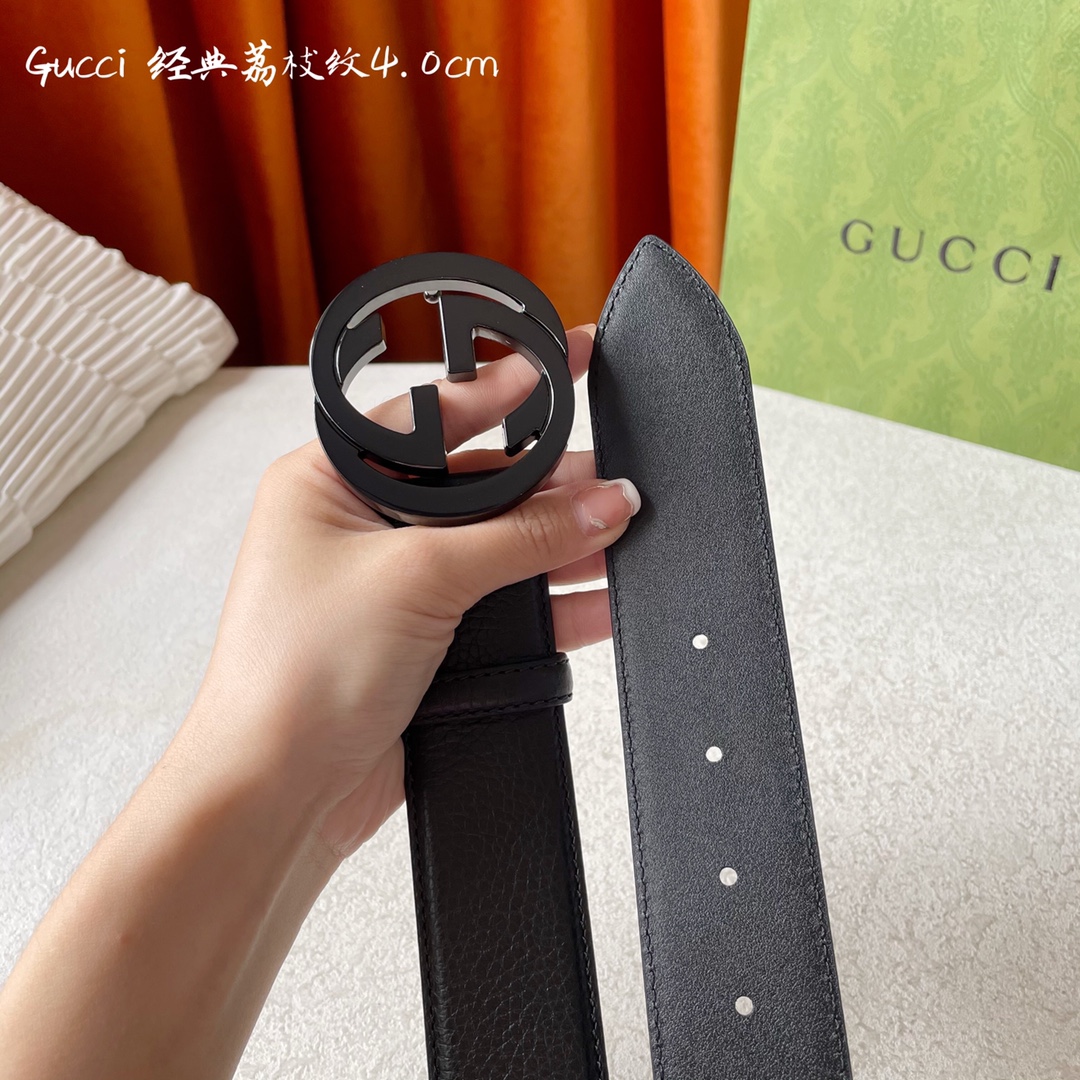 Gucci Mens Leather Belts Width 4cm 185