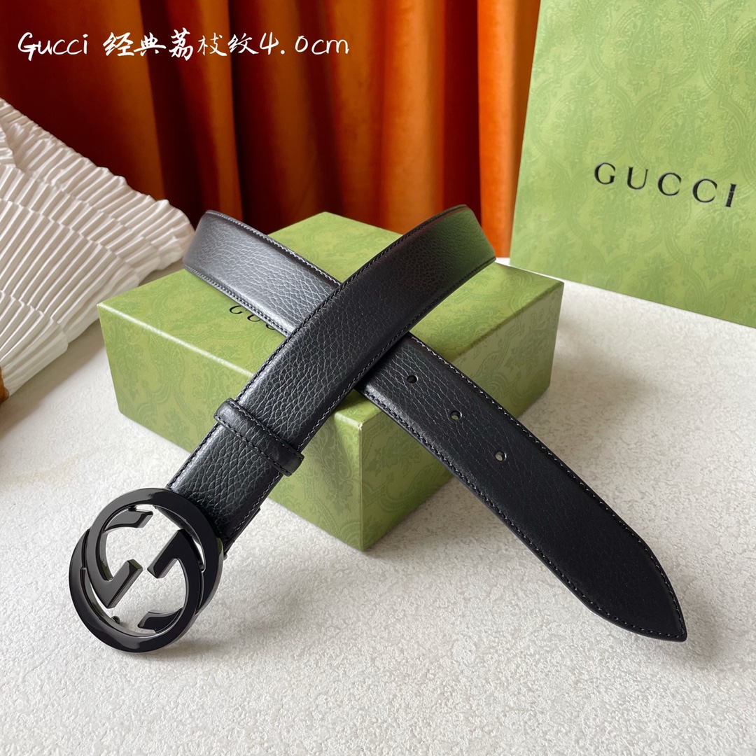 Gucci Mens Leather Belts Width 4cm 185