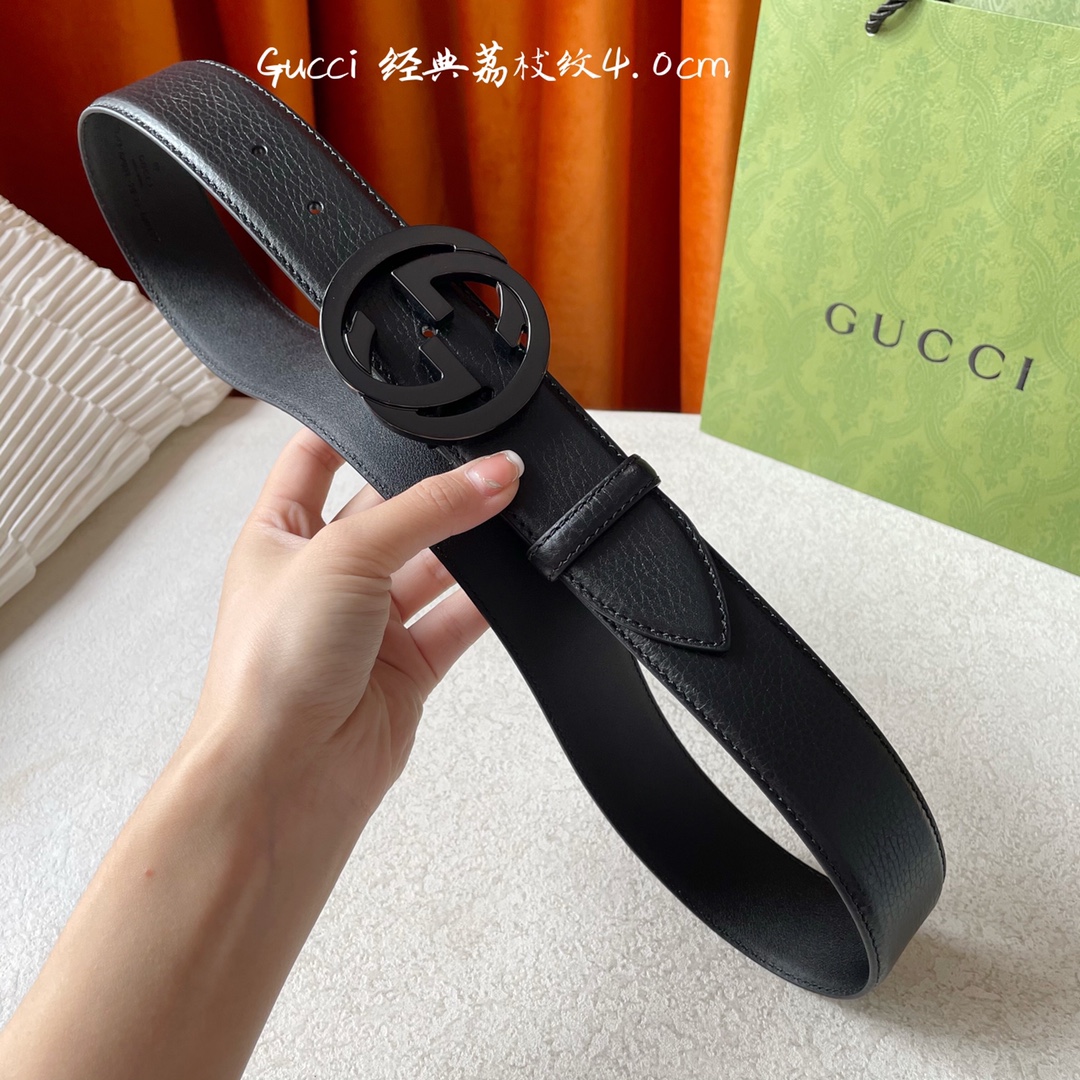 Gucci Mens Leather Belts Width 4cm 185