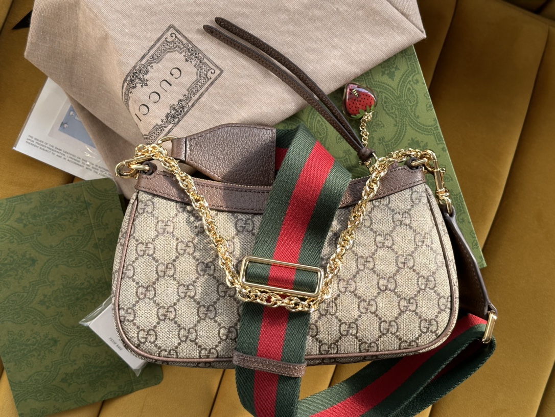 Gucci Ophidia Small Handbag 735132 GG Supreme Canvas