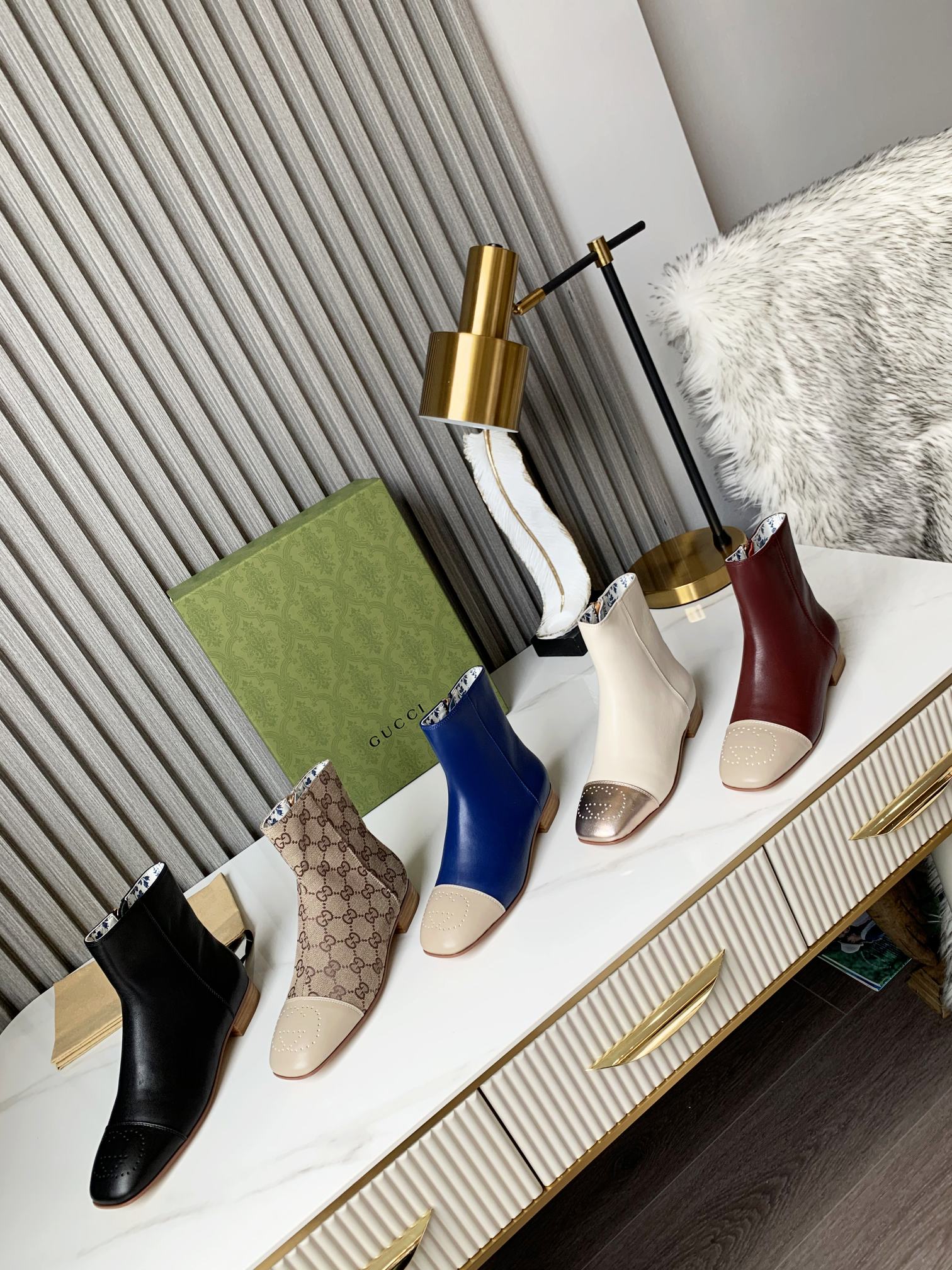 Gucci Women Boots-0002 Heel Height 1.5CM 35-43