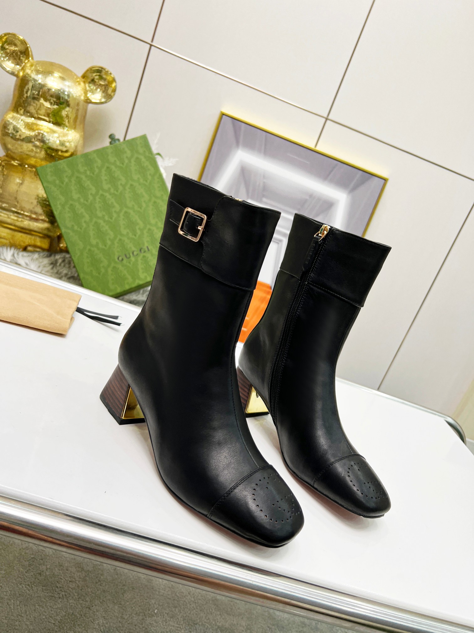 Gucci Women Boots-0015 Heel Height 6CM 35-43