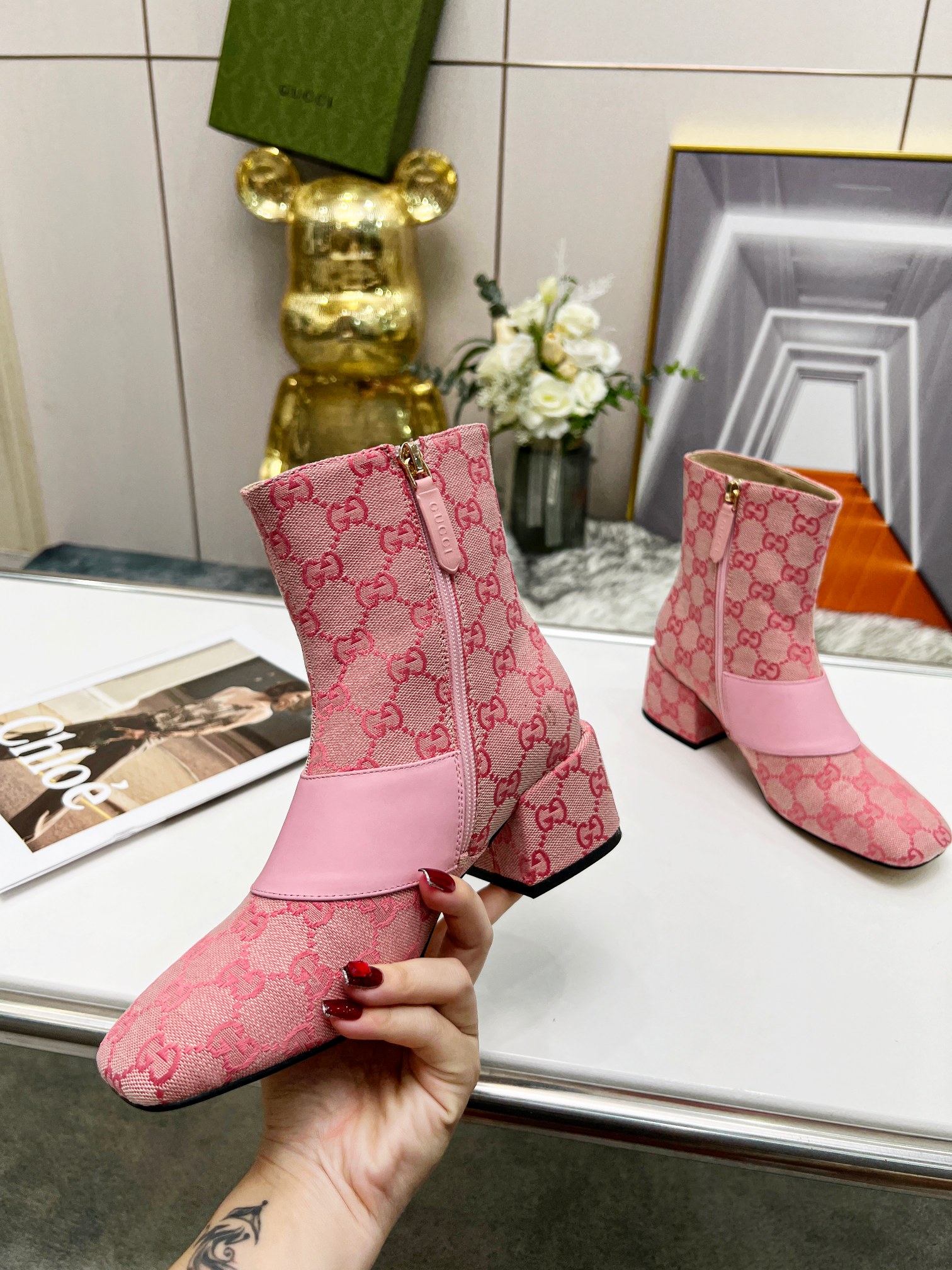 Gucci Women Boots-0018 Heel Height 6CM 35-43