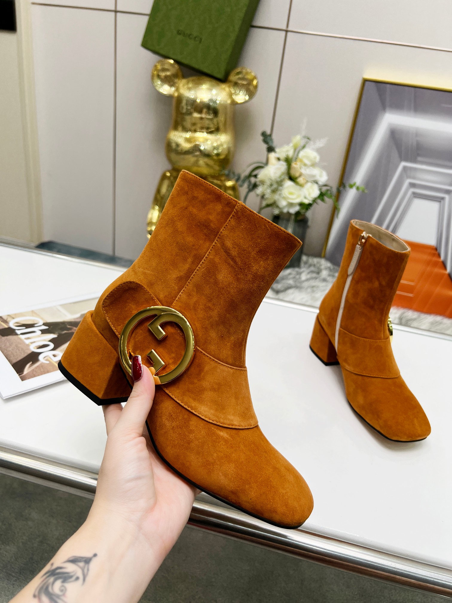 Gucci Women Boots-0023 Heel Height 6CM 35-43