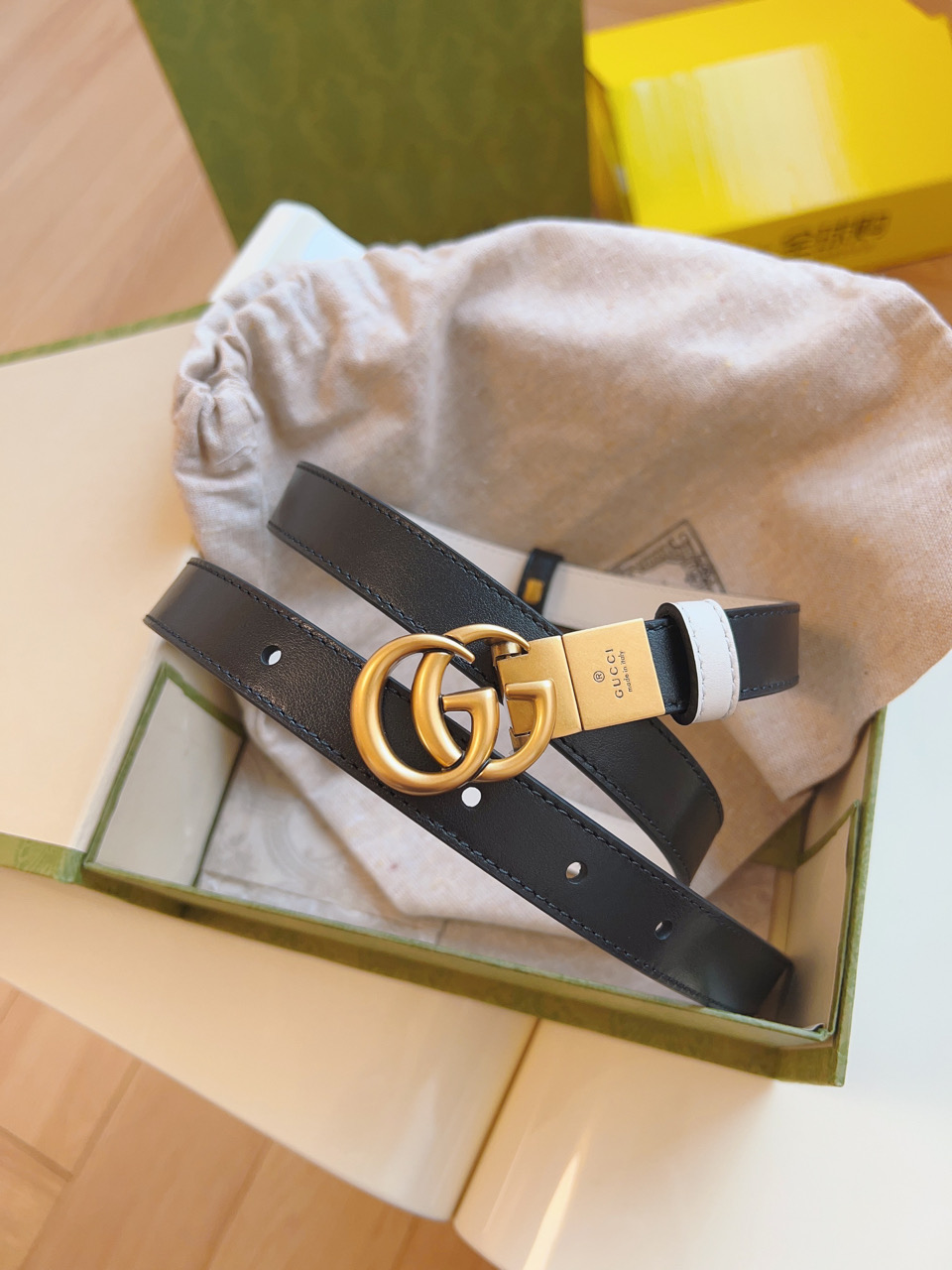 Gucci Women Leather Belt Width 20mm 198