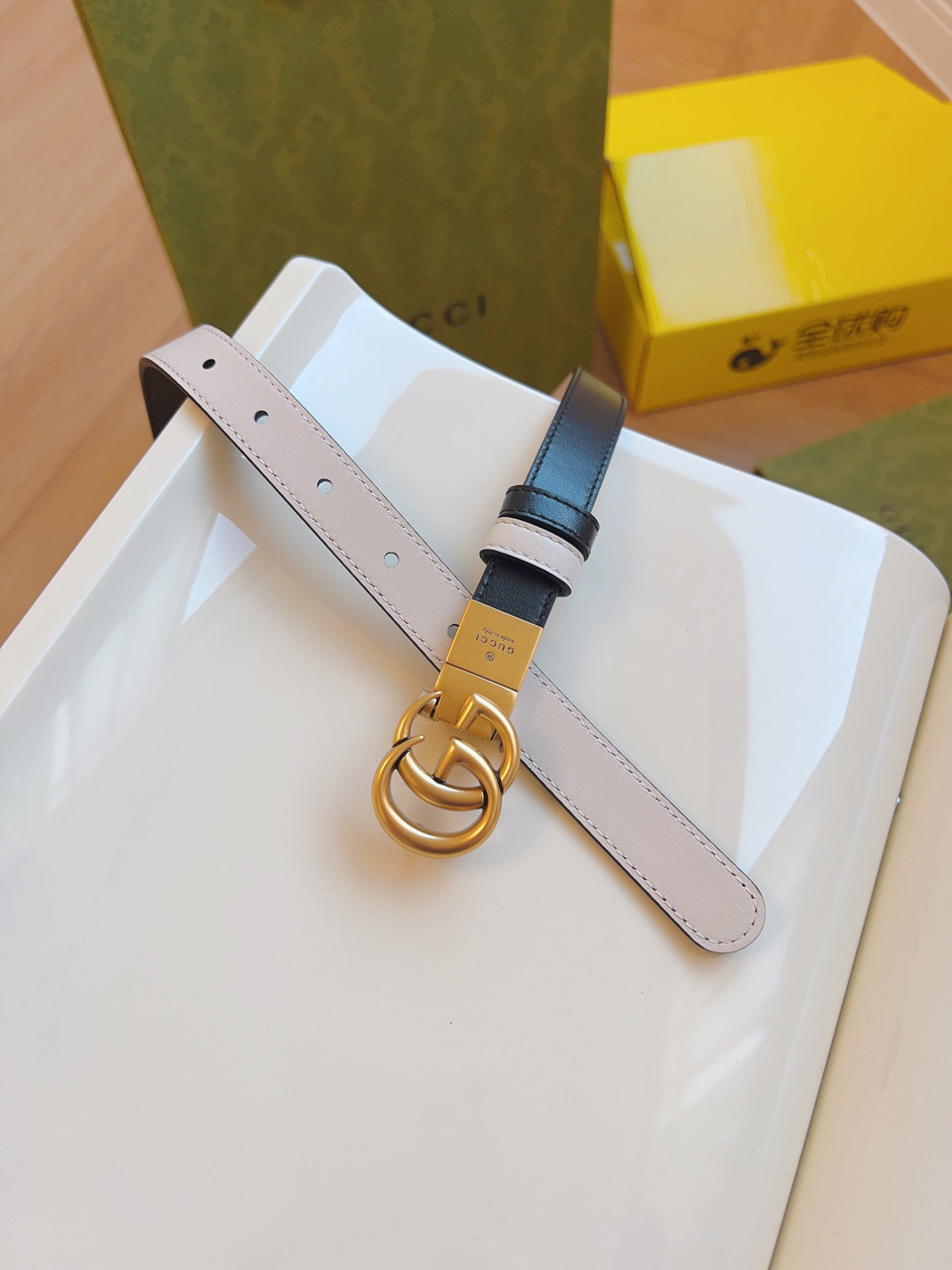 Gucci Women Leather Belt Width 20mm 198