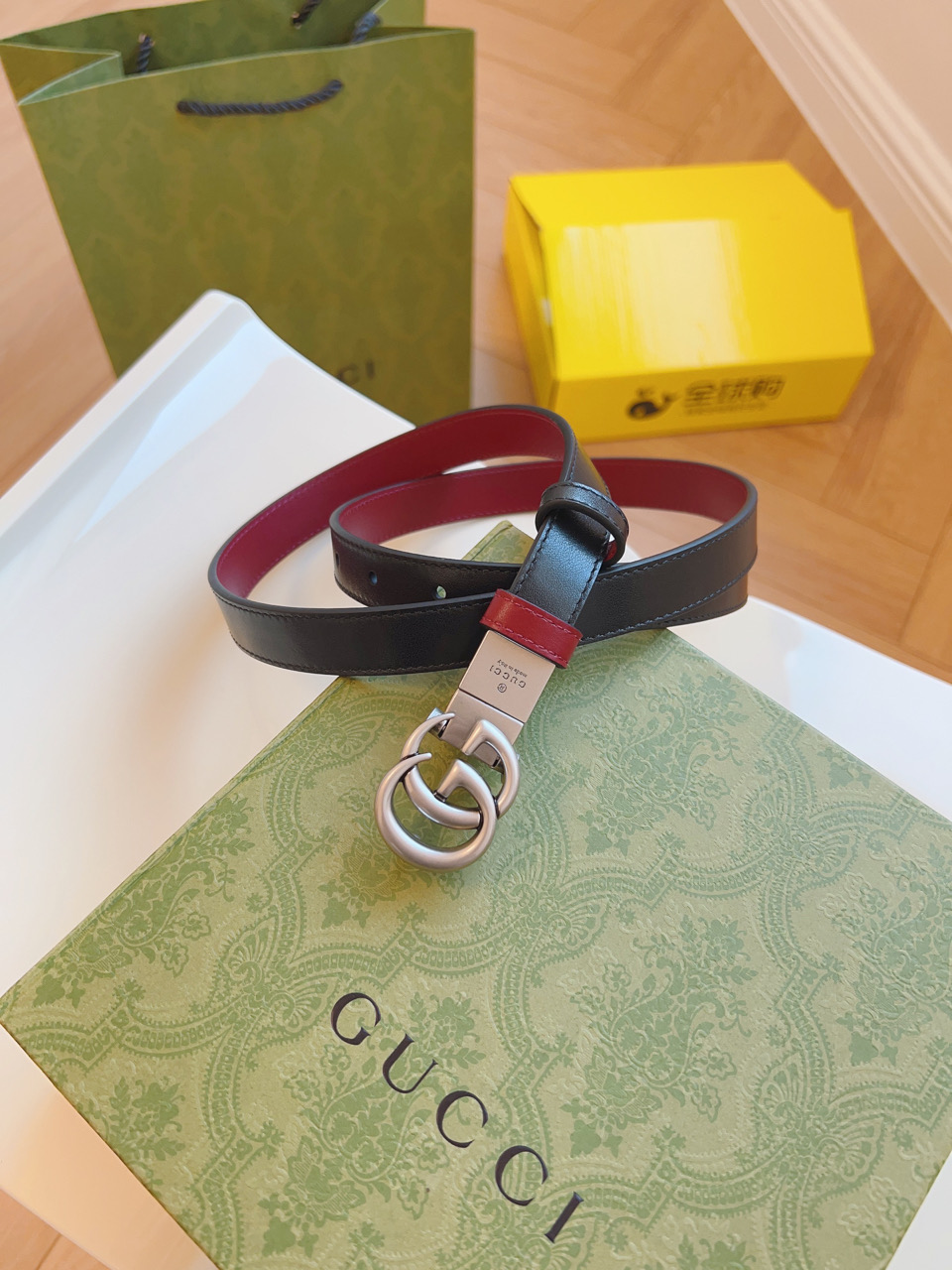 Gucci Women Leather Belt Width 20mm 199