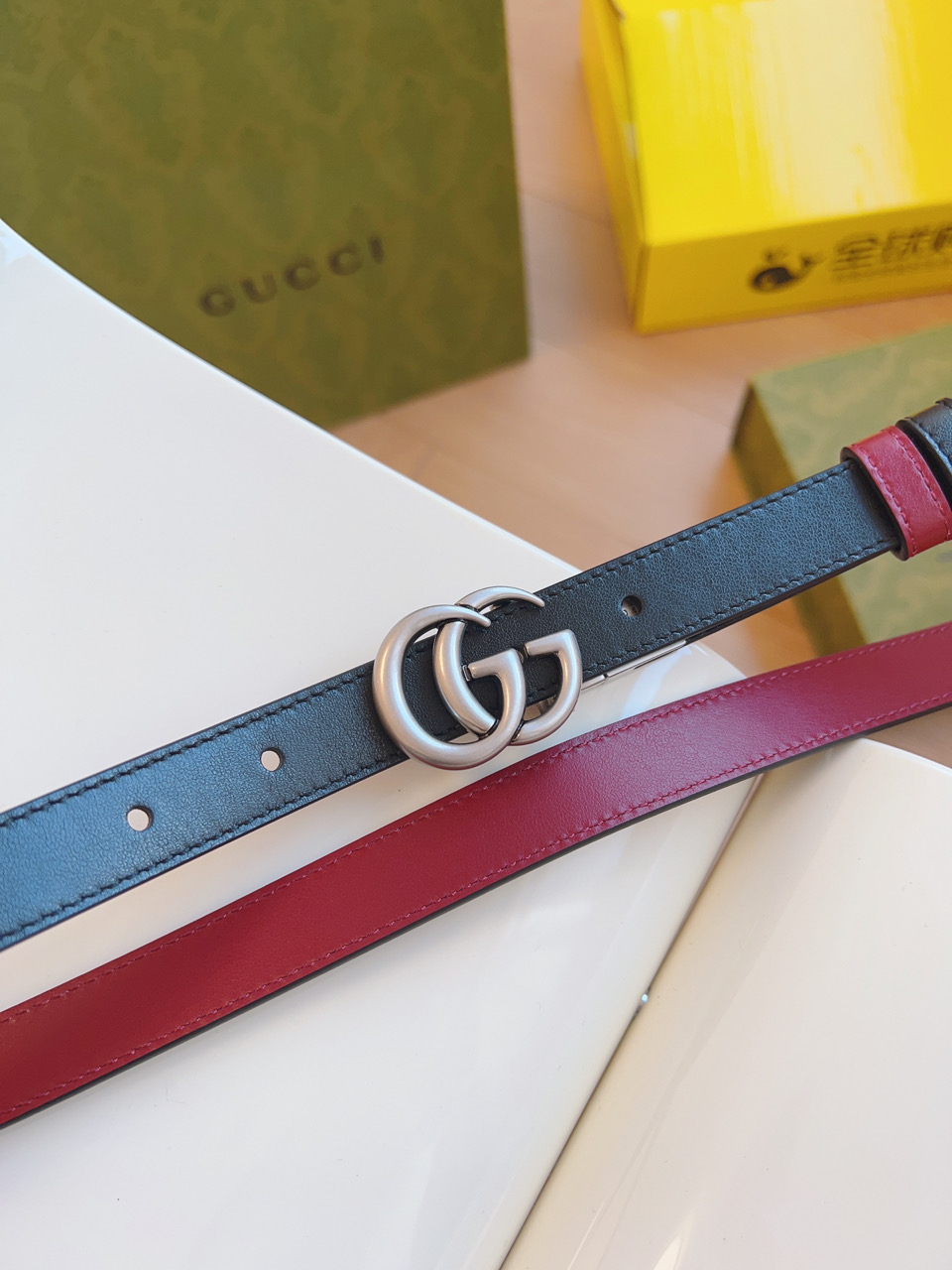 Gucci Women Leather Belt Width 20mm 199