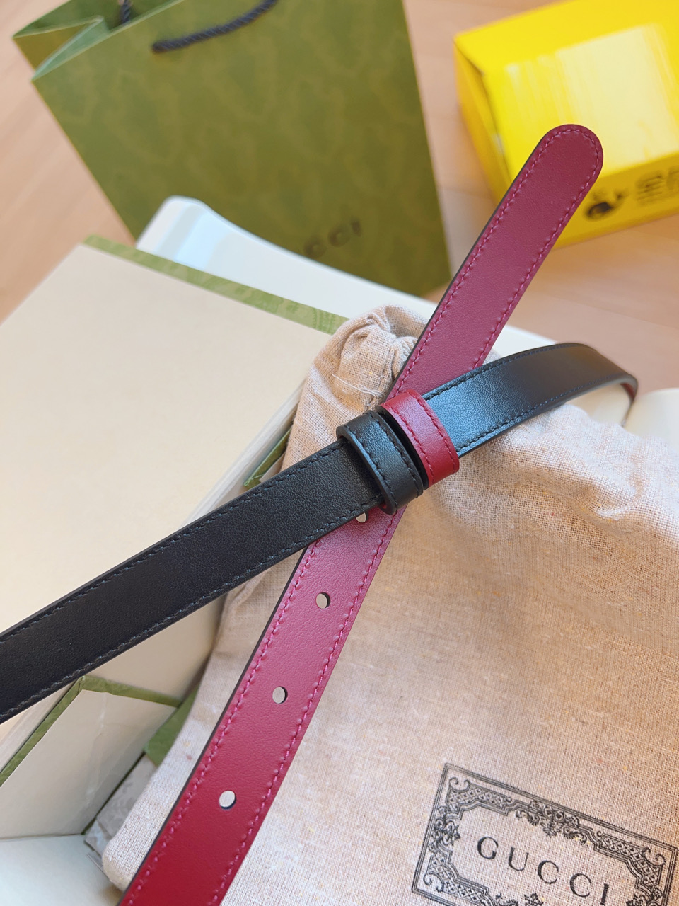 Gucci Women Leather Belt Width 20mm 199