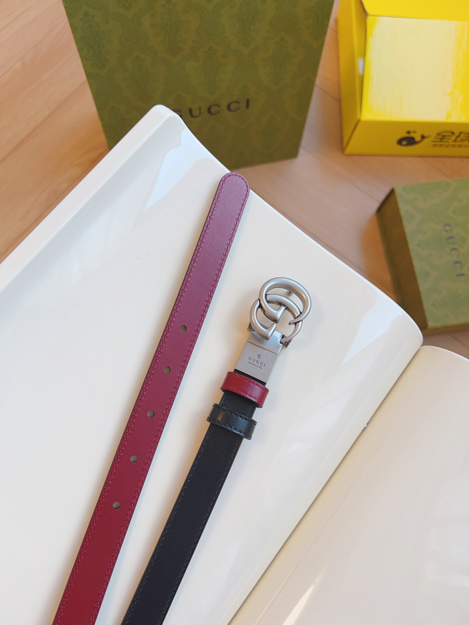 Gucci Women Leather Belt Width 20mm 199