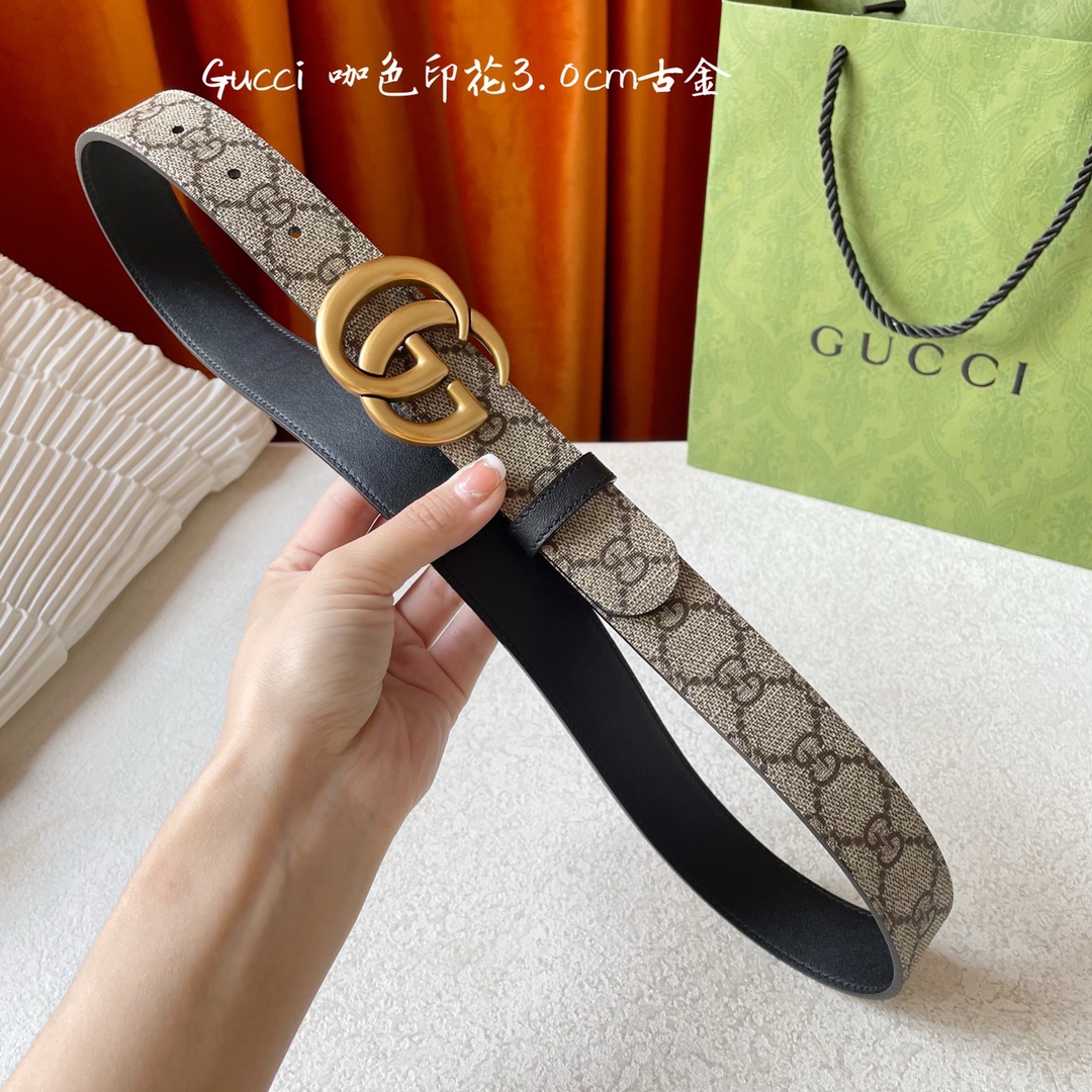 Gucci Womens Leather Belts Width 2cm 174