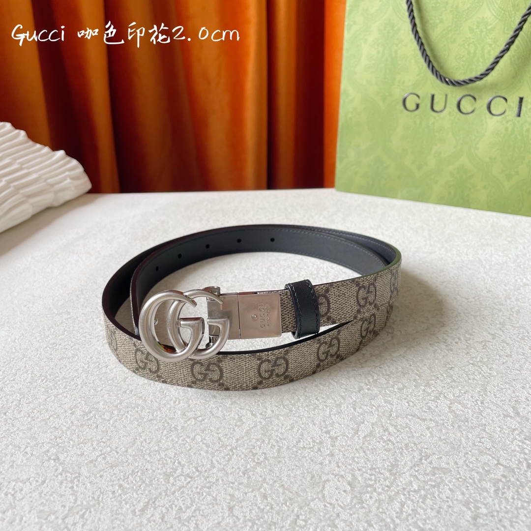 Gucci Womens Leather Belts Width 2cm 176