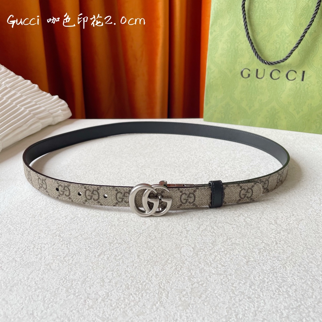 Gucci Womens Leather Belts Width 2cm 176